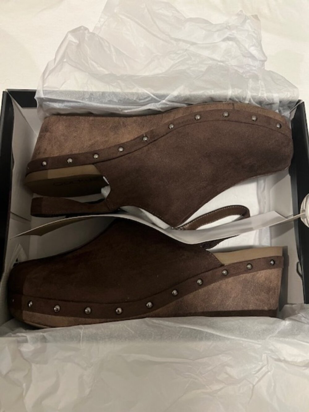 New Corkys Make Em Blush Chocolate Clog Wedges Size 11 NIB Comfort - Picture 3 of 5